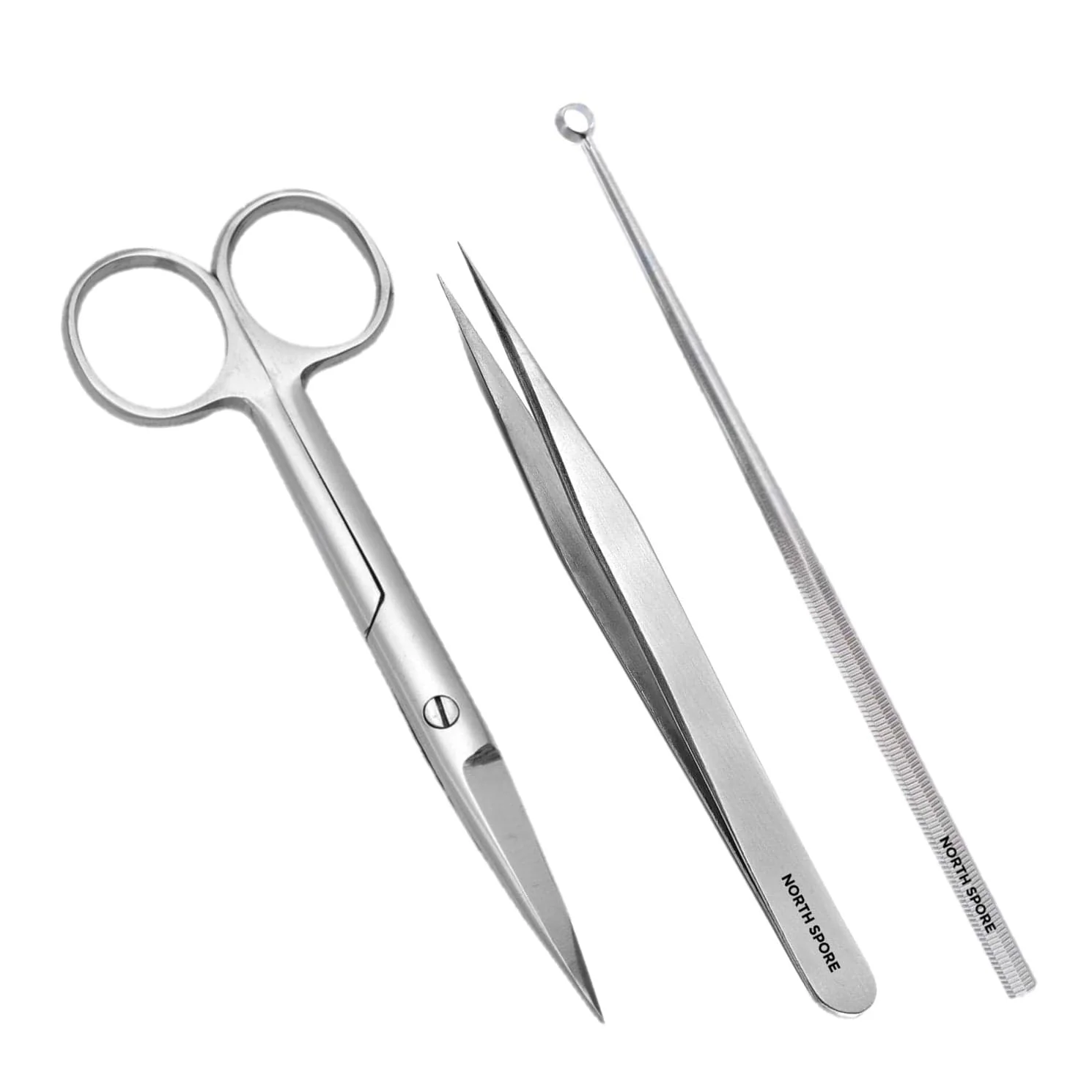 7 pc. Stainless Steel Mycology Lab Instrument Set - Image 4