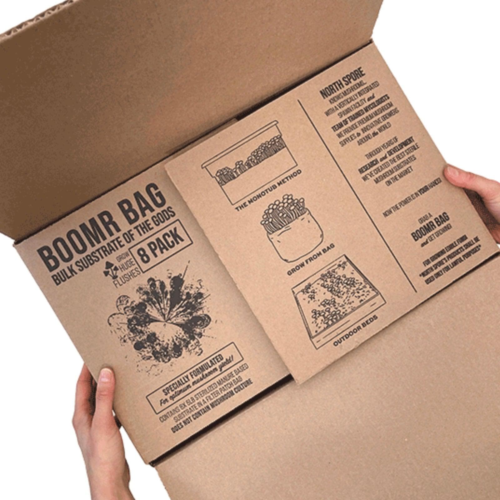 8-Pack ‘Boomr Bag’ Manure-Based Sterile Mushroom Substrate - Image 6