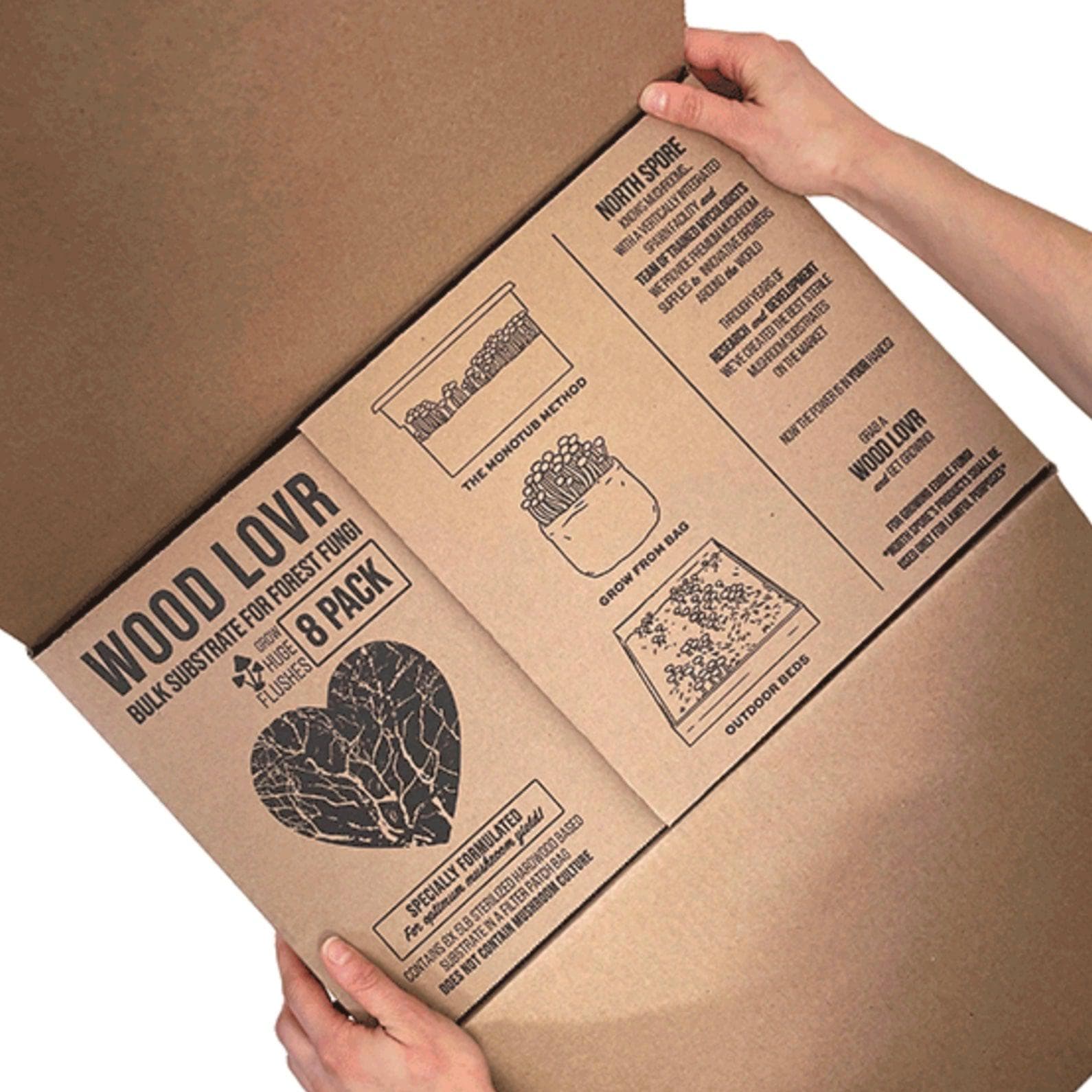 8-Pack ‘Wood Lovr’ Organic Hardwood-Based Sterile Mushroom Substrate - Image 6