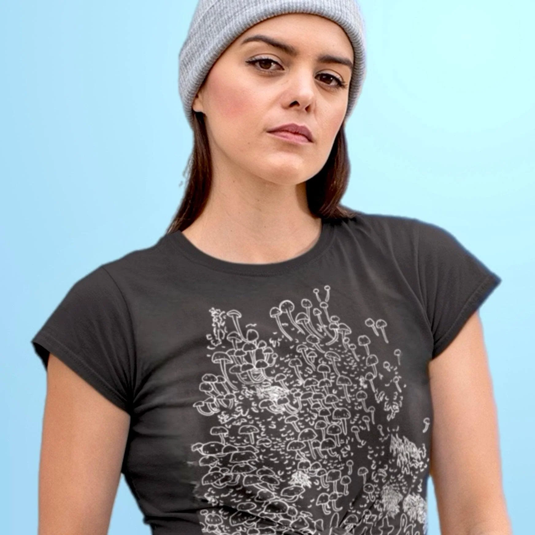 Bioluminescent Fungi North Spore T-Shirt - Image 4