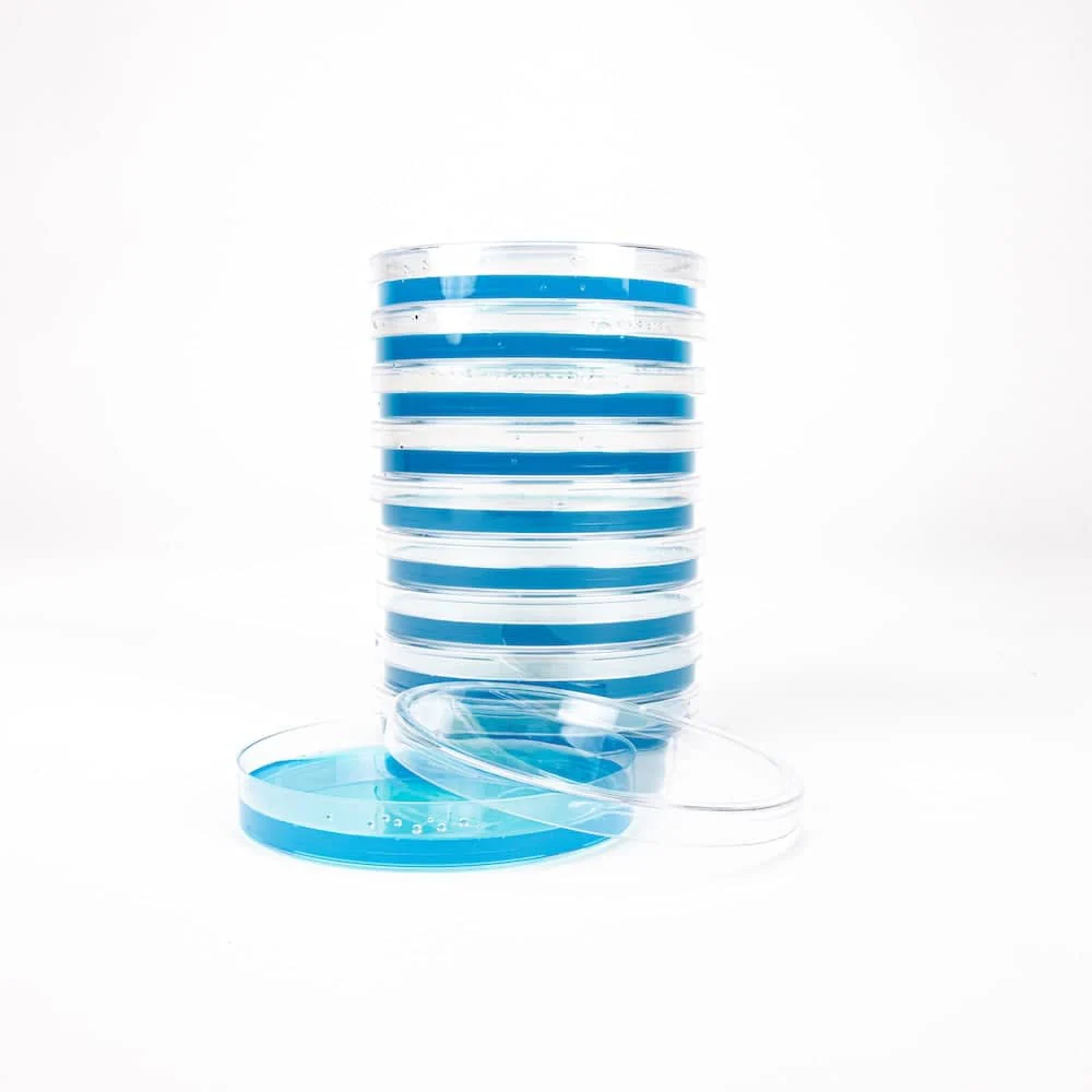 Blue Antibiotic Pre-Poured Sterile Agar Plates - Image 3