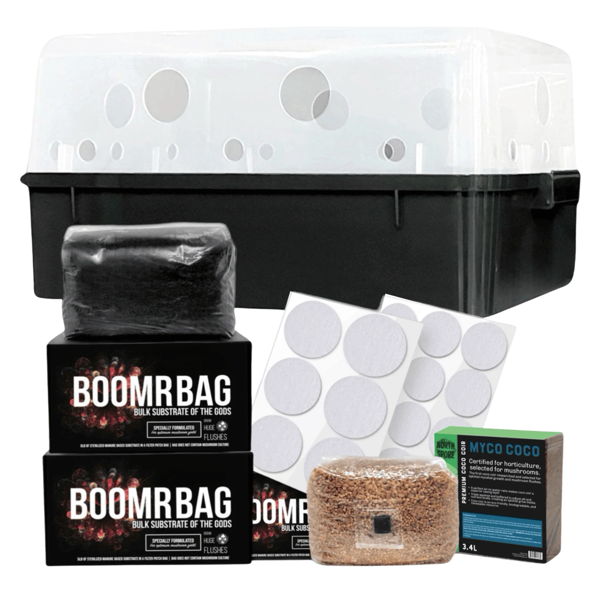 'Boomr Bin' Dung-Loving Monotub Mushroom Grow Kit