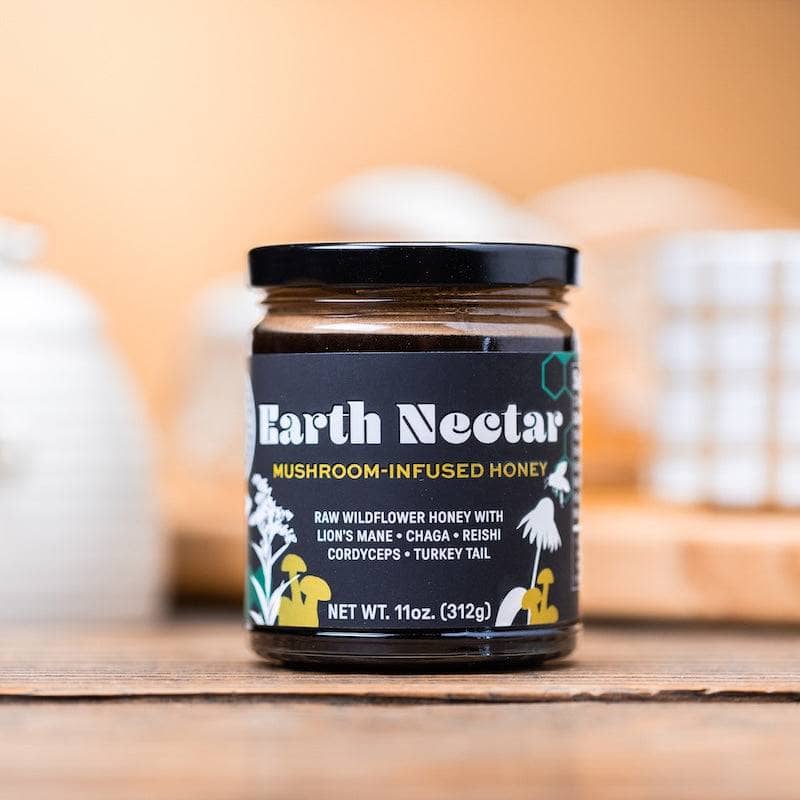 Earth Nectar: Mushroom-Infused Wildflower Honey - Image 2