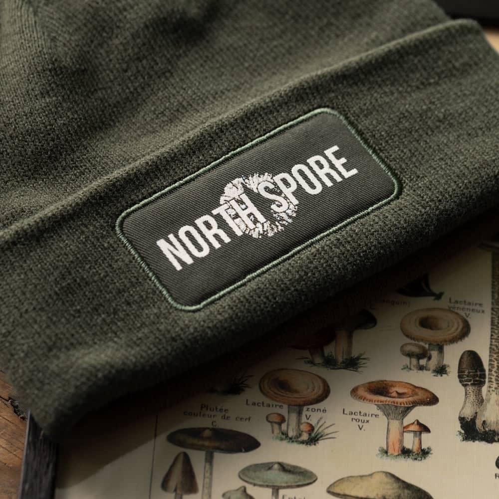 Green North Spore Logo Beanie Hat - Image 2