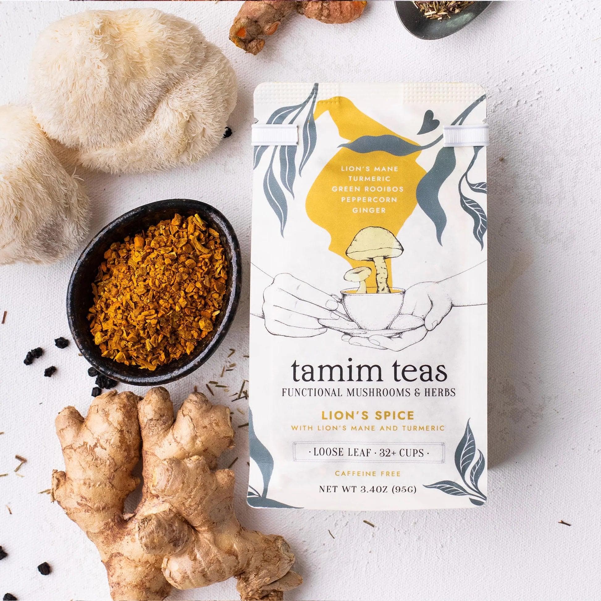 Organic Lion's Mane Mushroom & Turmeric Tea - Image 2