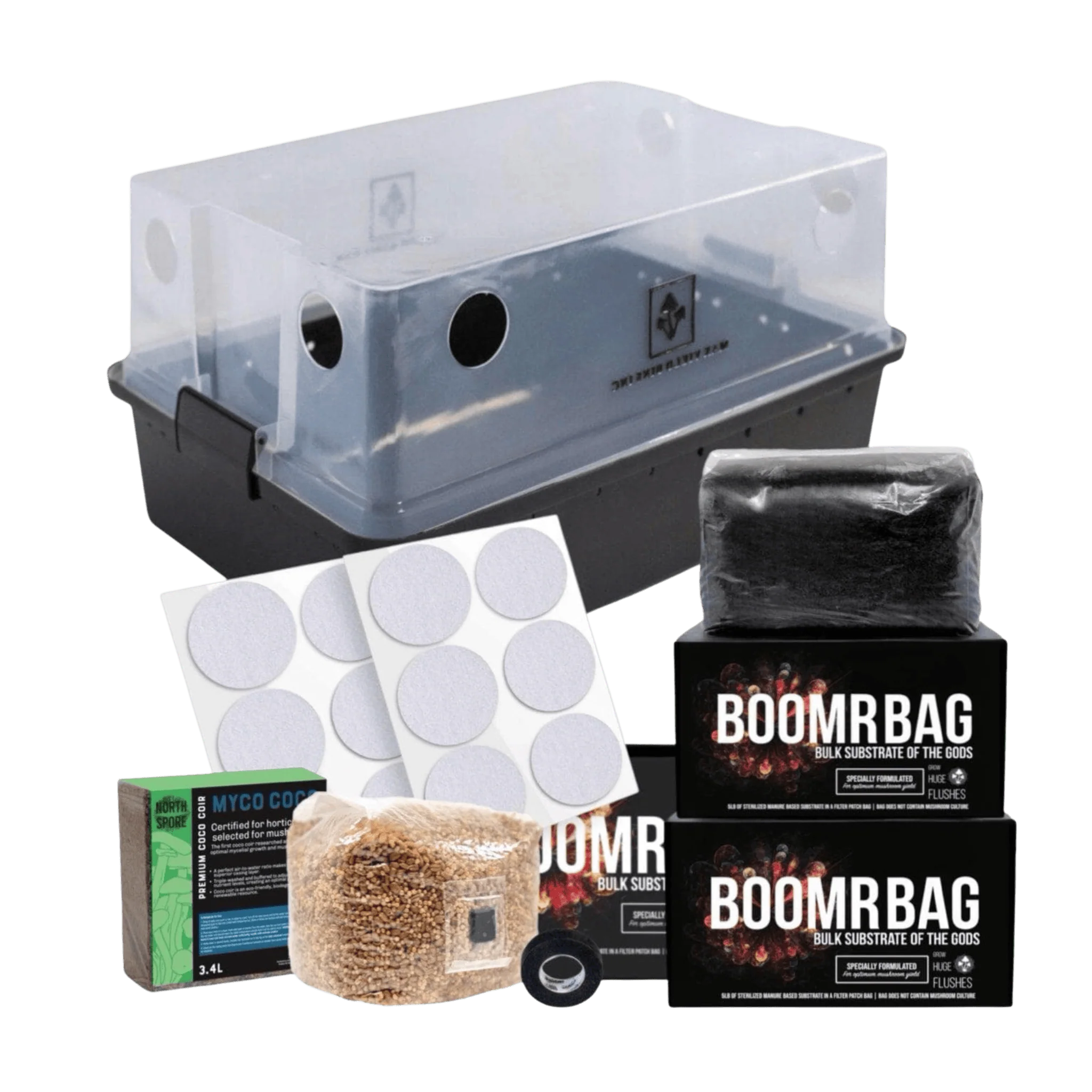 Max Yield Bins Dung-Loving Monotub Mushroom Grow Kit