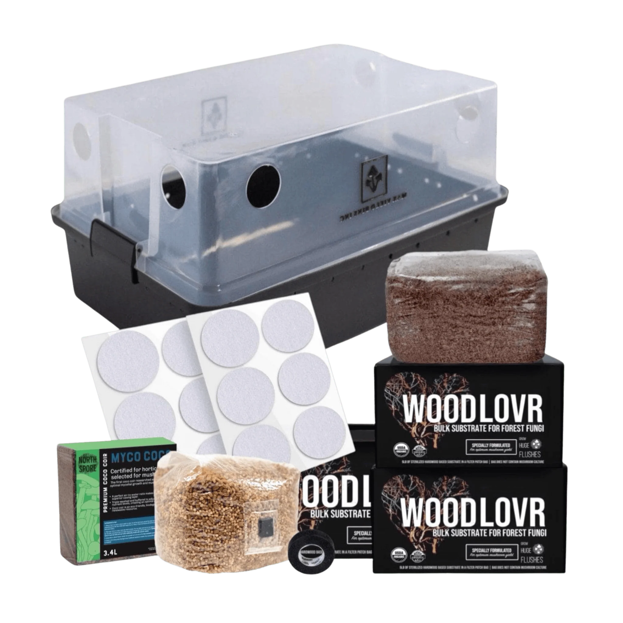 Max Yield Bins Wood-Loving Monotub Mushroom Grow Kit