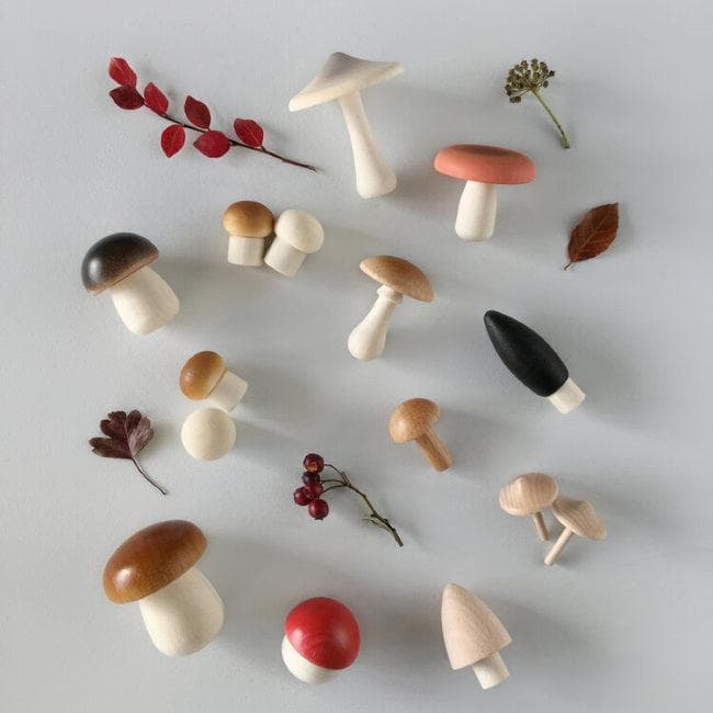 Moon Picnic Wooden Forest Mushroom Set - Image 4