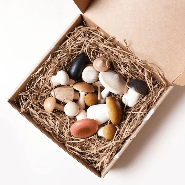 Moon Picnic Wooden Forest Mushroom Set - Image 5