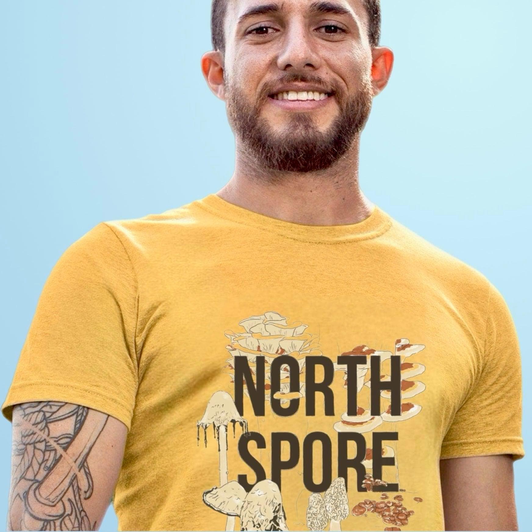 Orange ‘Grow, Learn, Thrive’ North Spore T-Shirt - Image 4