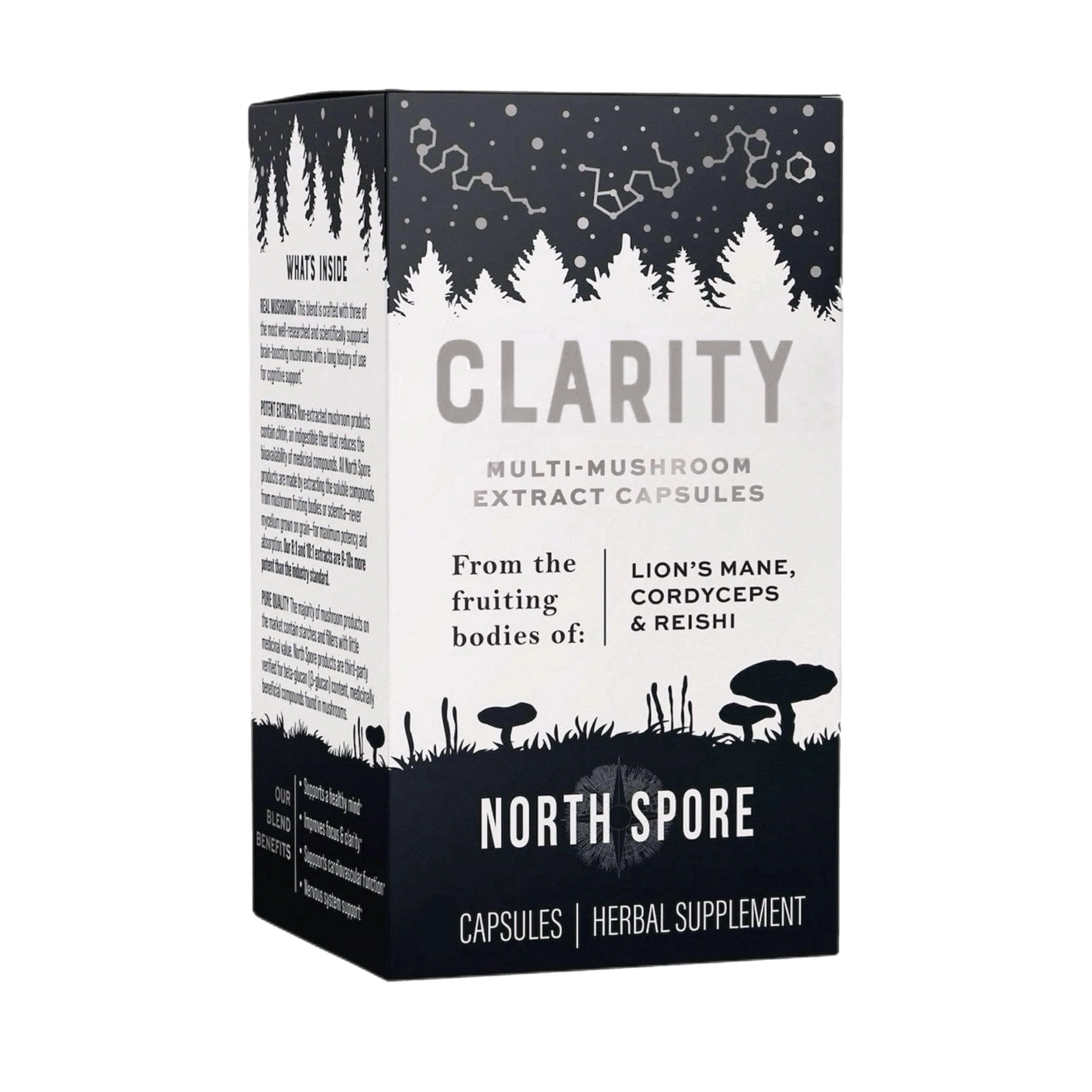 Organic ‘Clarity’ Mushroom Capsules (High Potency) - Image 3