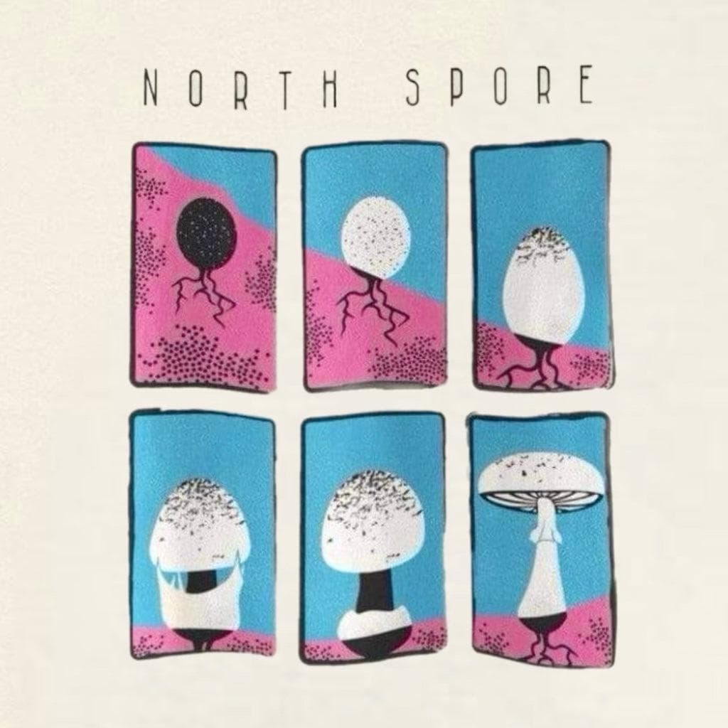 Blue ‘Destroying Angel’ North Spore T-Shirt - Image 2